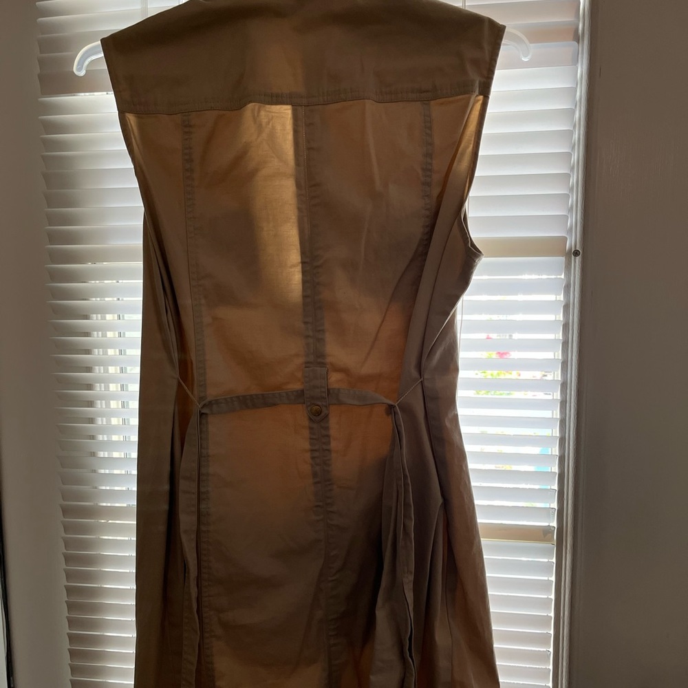 Knee length khaki dress